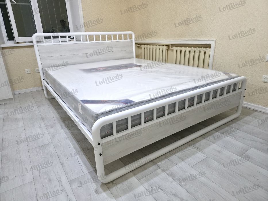 Двуспальная кровать ИТАЛЬЯНСКАЯ, с матрасом, односпальная кровать