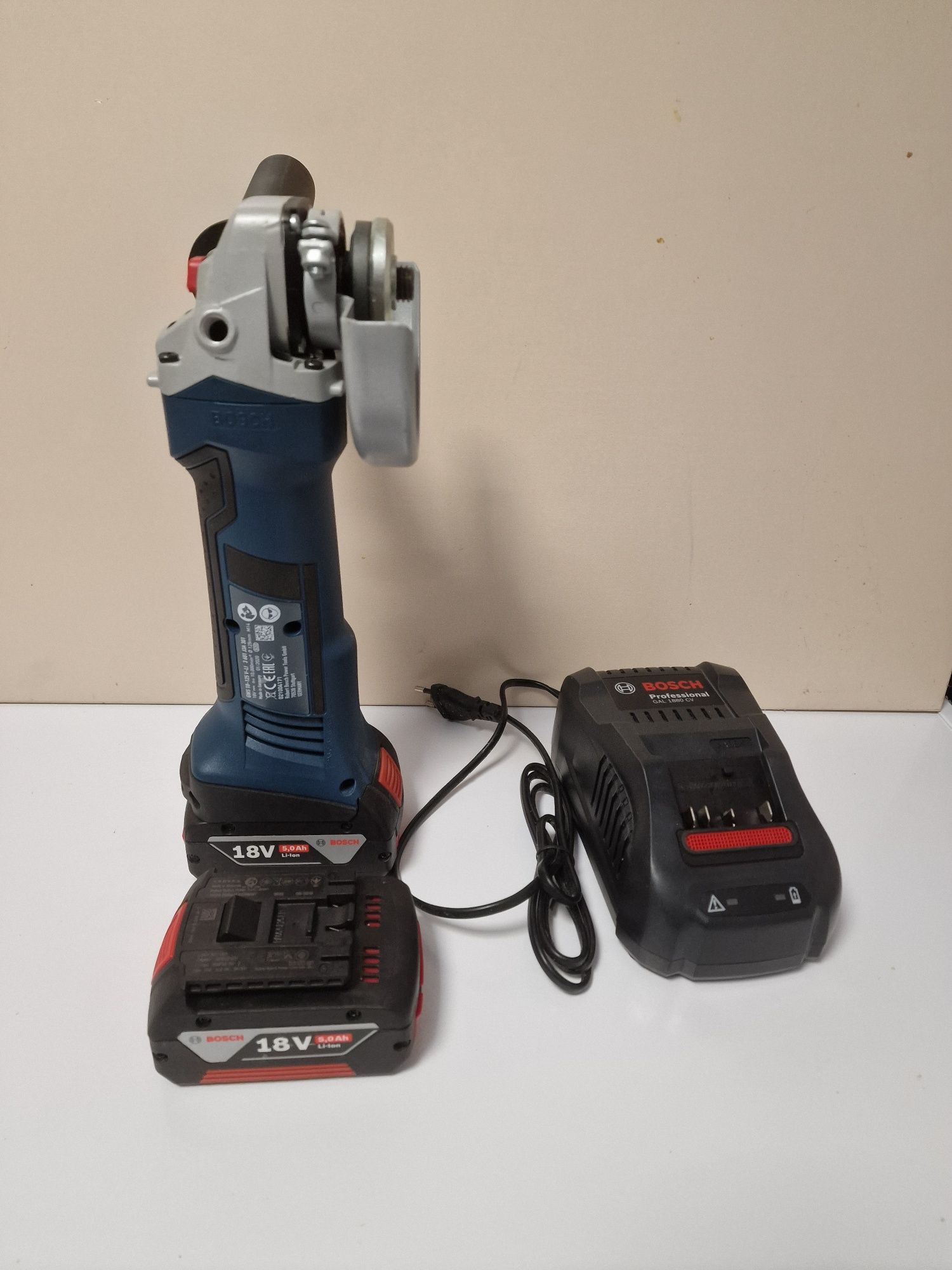 Bosch GWS 18-125 V-Li Polizor unghiular 5.0AH  Fabricație Germania