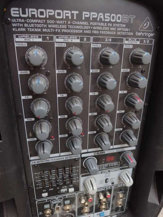 Behringer europort ppa500bt преносими тонколони с пулт