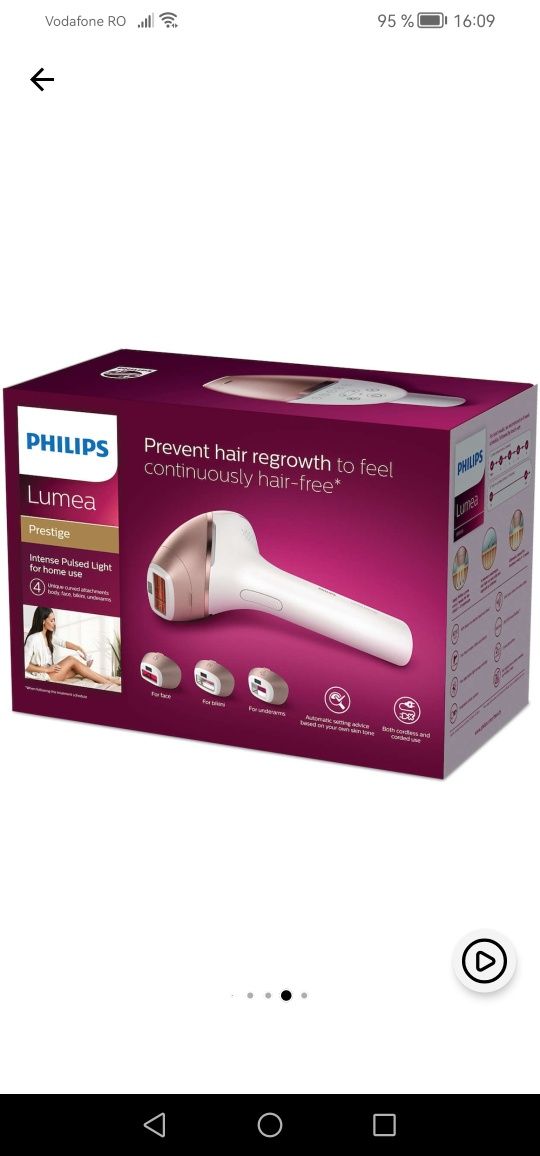 Epilator IPL Philips Lumea