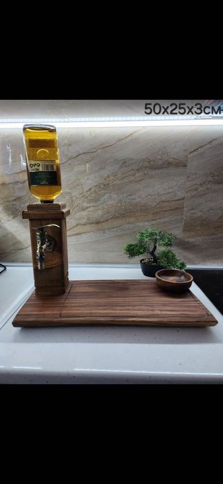 Диспенсър за алкохол Орех и Акация