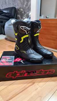 Vand Ghete moto ALPINESTARS SMX-6 V2 Black/Yellow Fluo