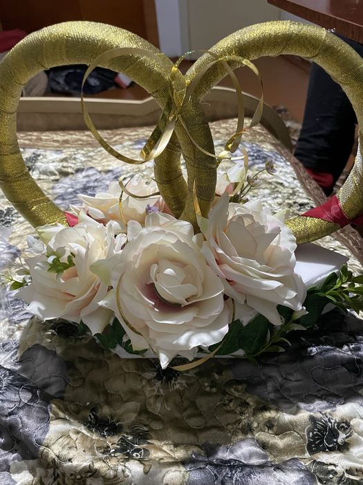 Свадебные кольца на крышу машины