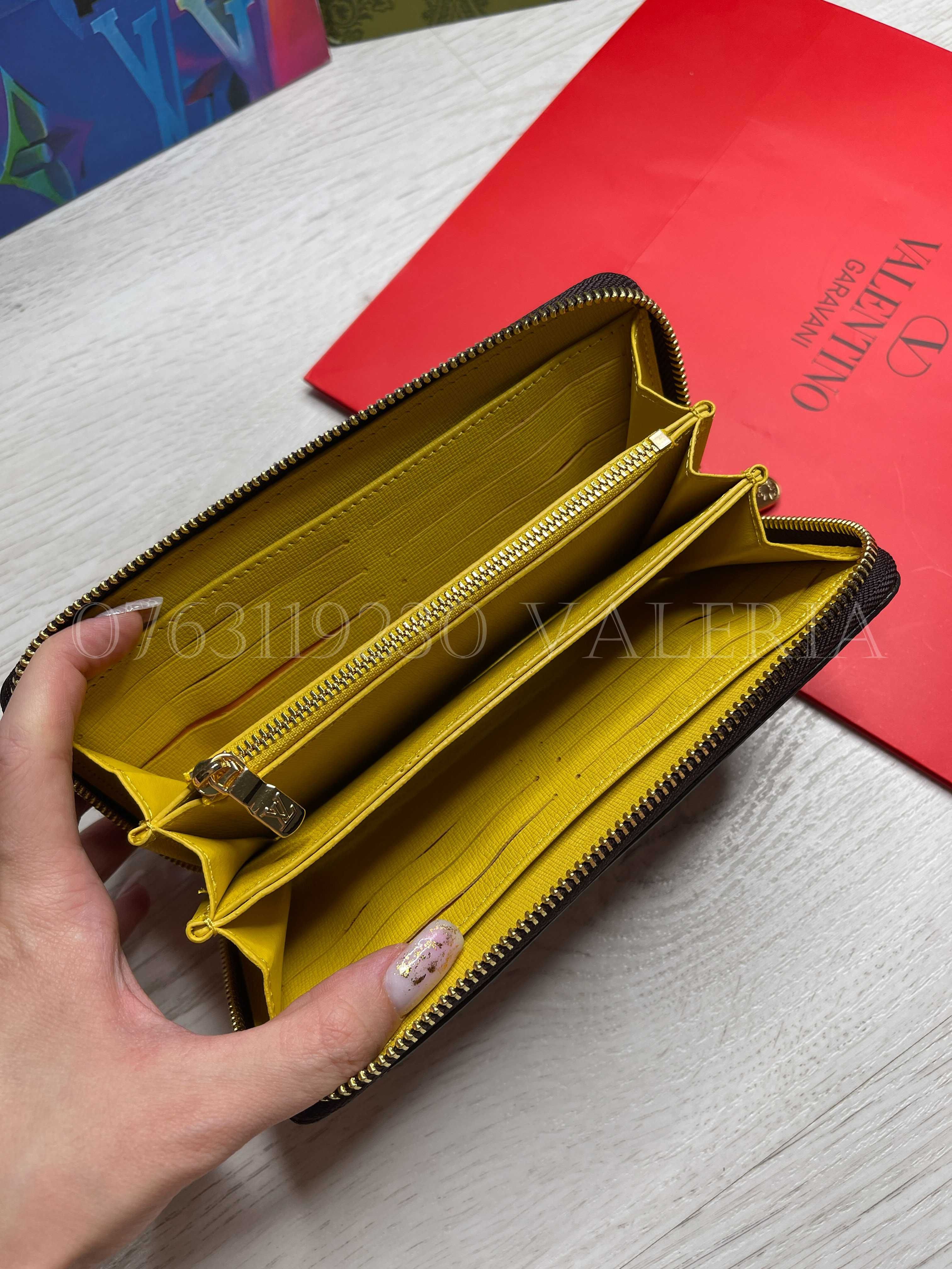 Portofel Louis Vuitton - zippy imprimat Galben