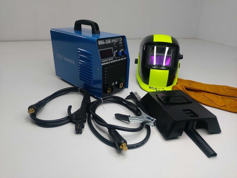 Електрожен Volt Electric 250 R BLUE Инверторен +Соларен Шлем