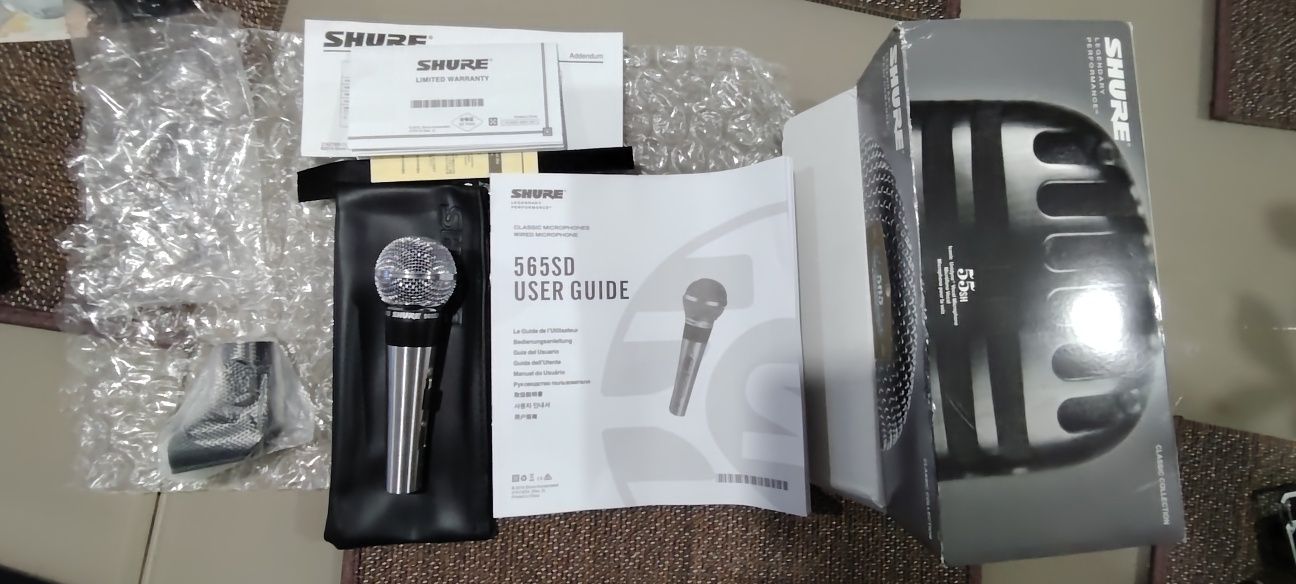 Vând microfon SHURE 565 SD NOU