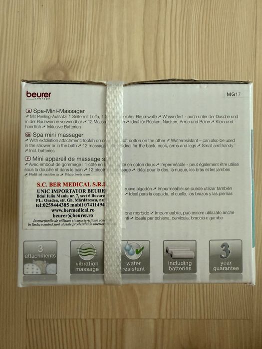 Mini SPA portabil + funcție masaj + water resistant – nou
