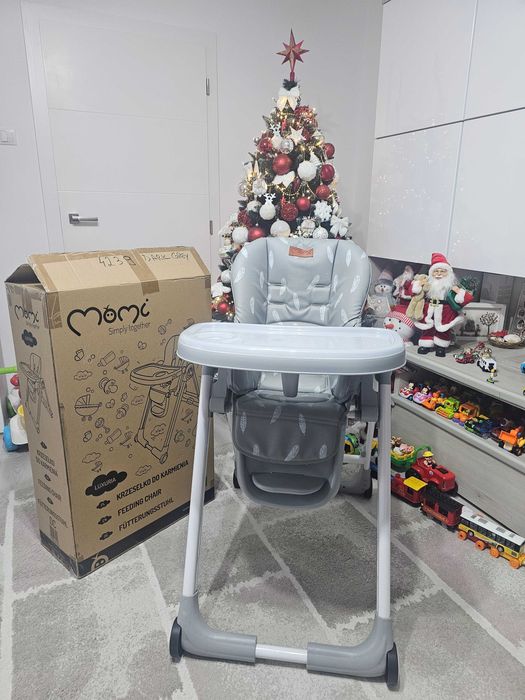 Scaun de masa MOMI Luxuria Dark Grey-piele ecologică