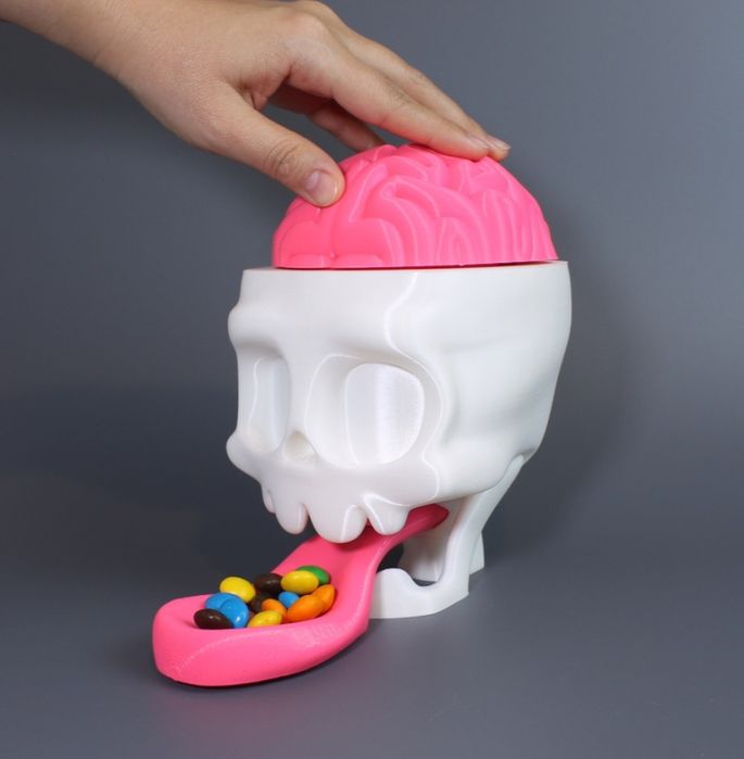 Конфетница в форме черепа