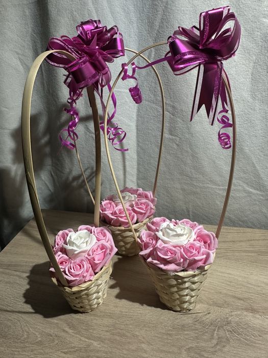 cosulete cu flori din sapun