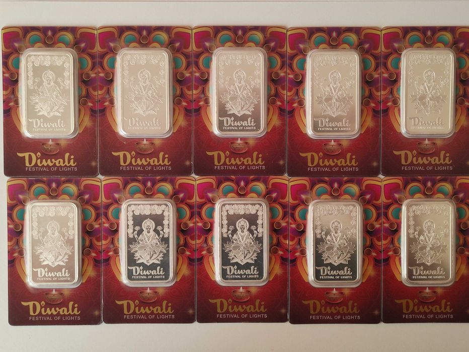 1 oz 999 чисто сребро PAMP Suisse Diwali Festival of Lights