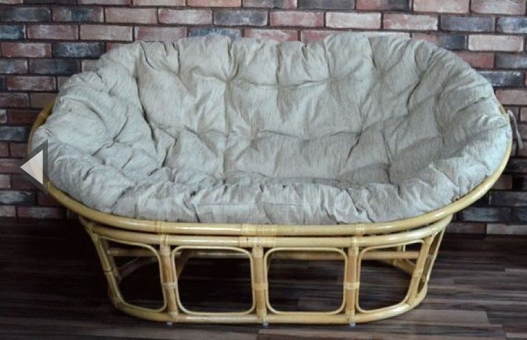 Диван и кресло из ротанга