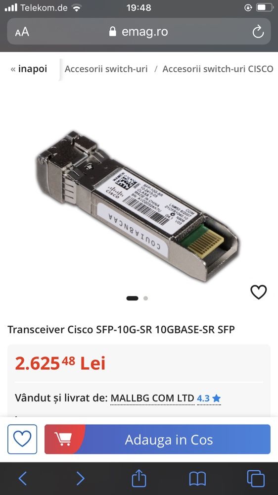 Transceiver cisco mai multe modele