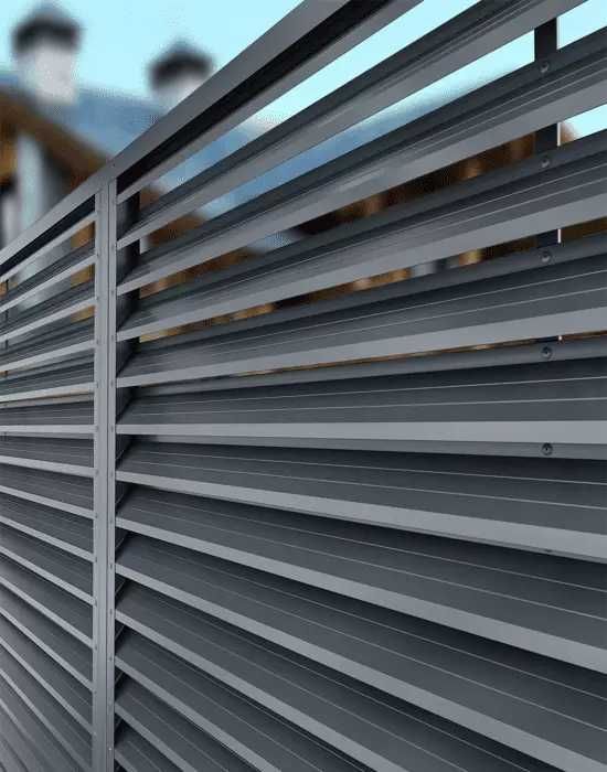 Lamele gard tip jaluzea, gard modern, cel mai bun pret grosime 0.5/0.6