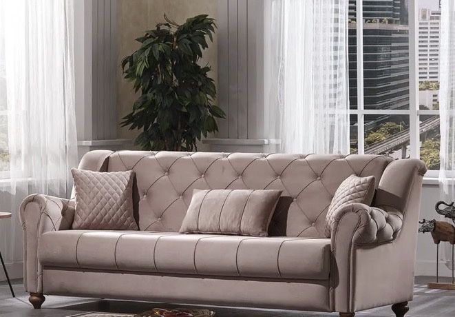 Canapea 3 locuri, noua, material textil