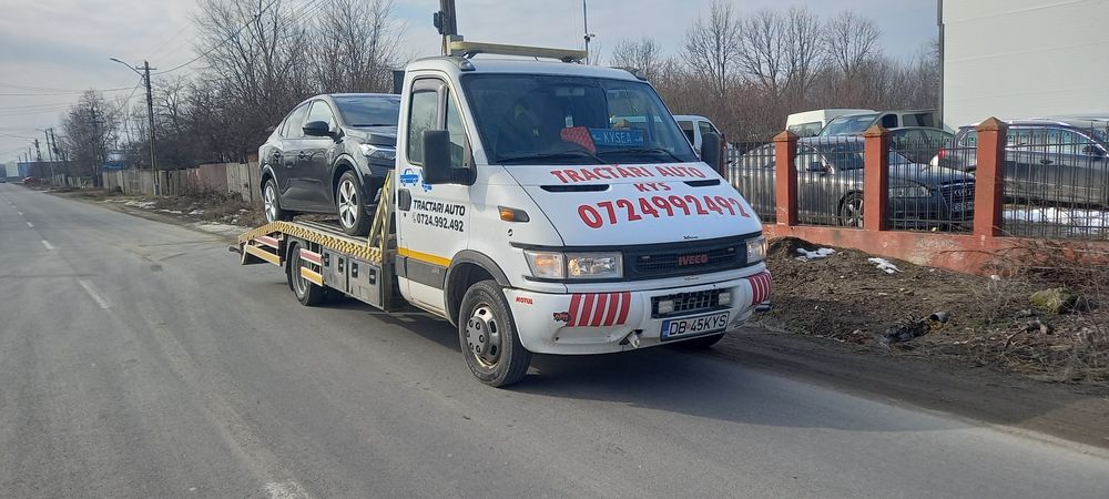 Tractări auto NON - STOP / platforma auto/ transport utilaje