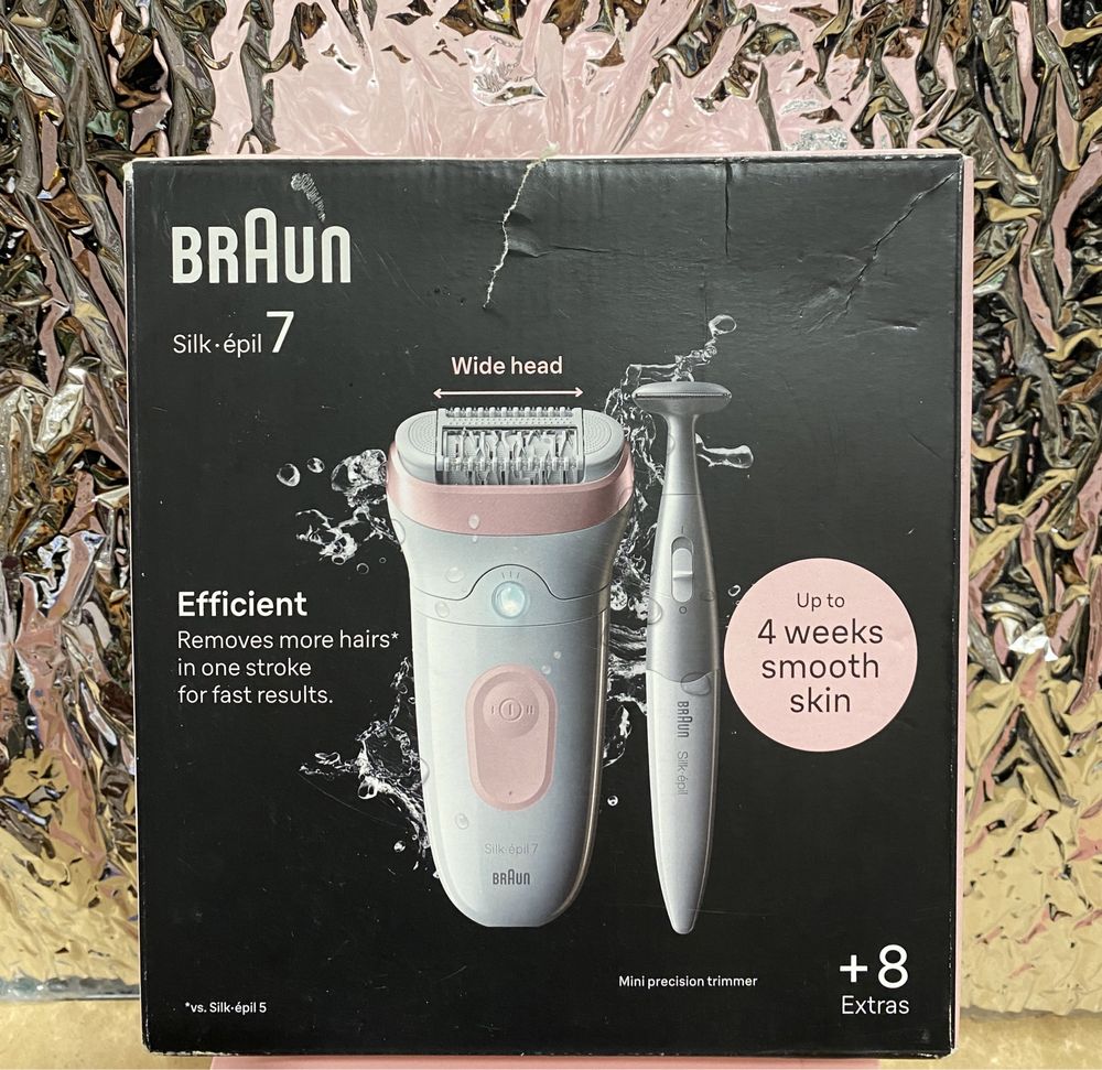 Нов Комплект Епилатор  Braun Silk-épil Series 7, 7-210