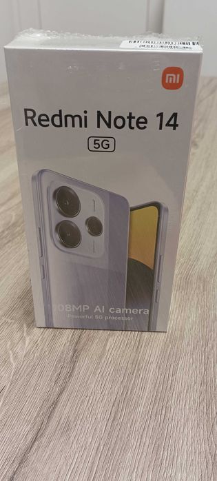 Redmi Note 14 неразопакован + слушалки + протектор