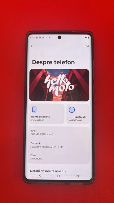 Telefon mobil Motorola Moto g85, Dual SIM, 8GB RAM, 256GB, 5G -A-