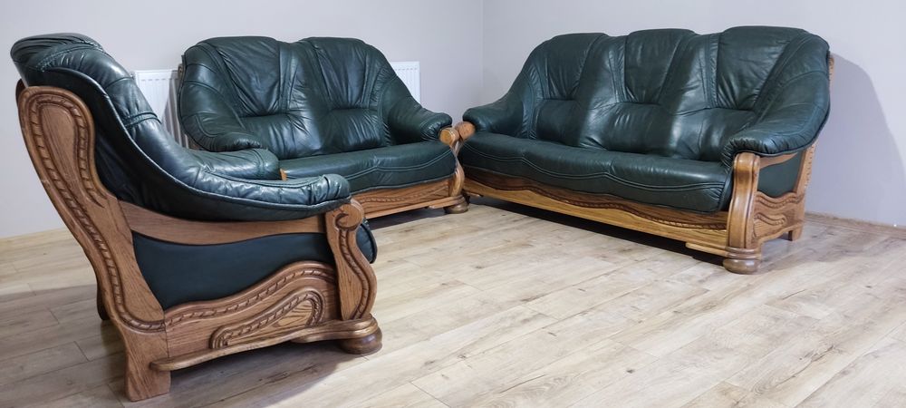 Fotolii 3 2 1 din piele naturala