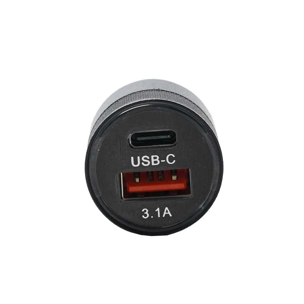 Адаптер Зарядно за запалка на кола USB-C, 3.1A- 12V-24V, А3921