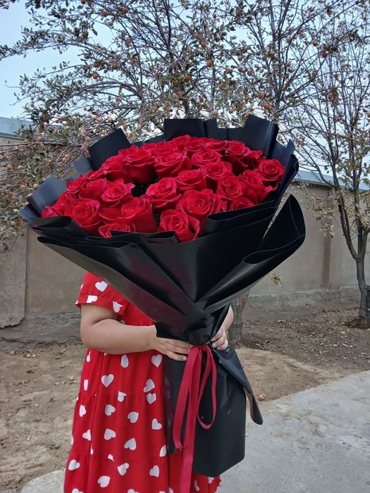 Самый Большой тедди и цветы