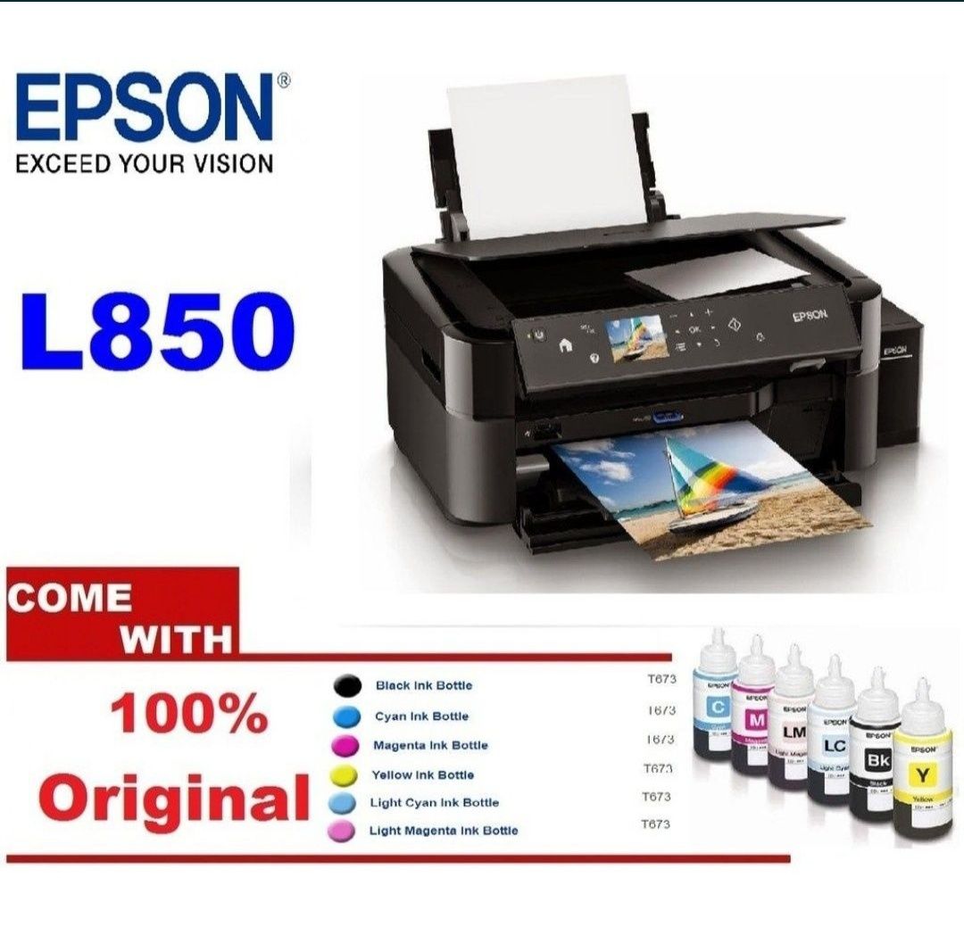 Принтер Epson L850 (МФУ 3 в 1 Струйный Гарантия + Доставка
