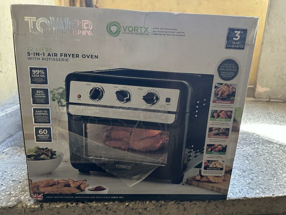 Мини фурна Tower 5-in-1 air frayer oven 22л