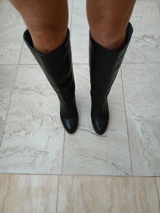 Cizme piele culoarea negru