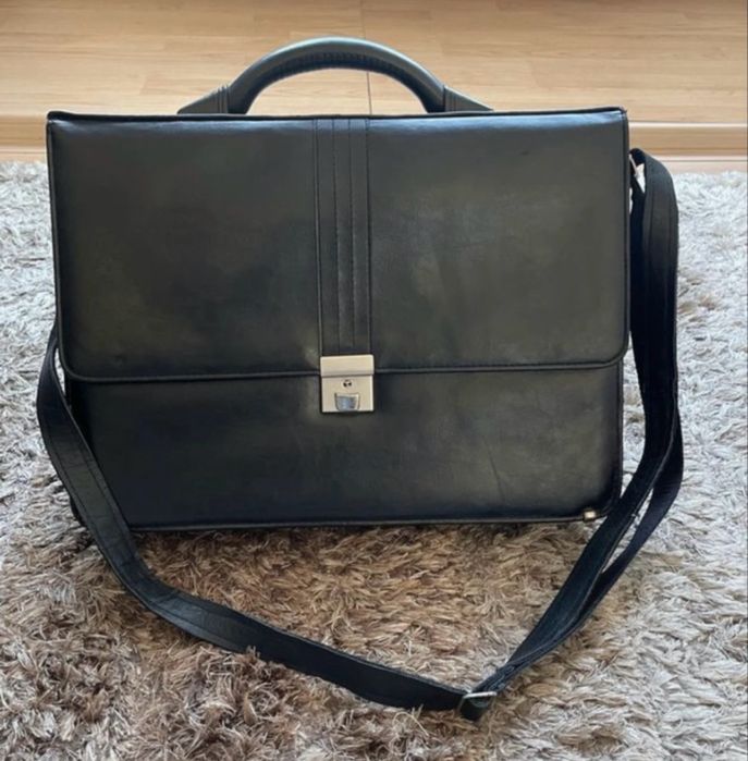 Geanta/servieta din piele naturala office