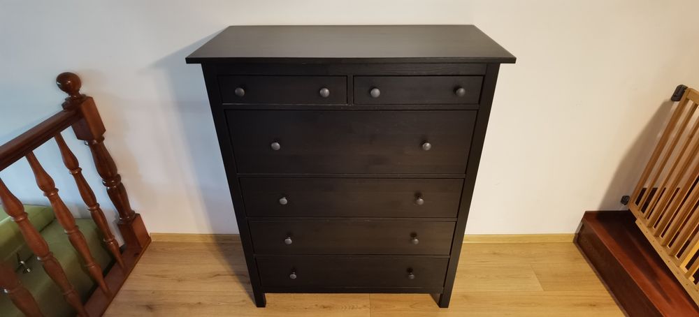 Comoda 6 sertare lemn masiv Ikea + transport