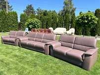 Set canapele 3, 2, 2 din piele naturala