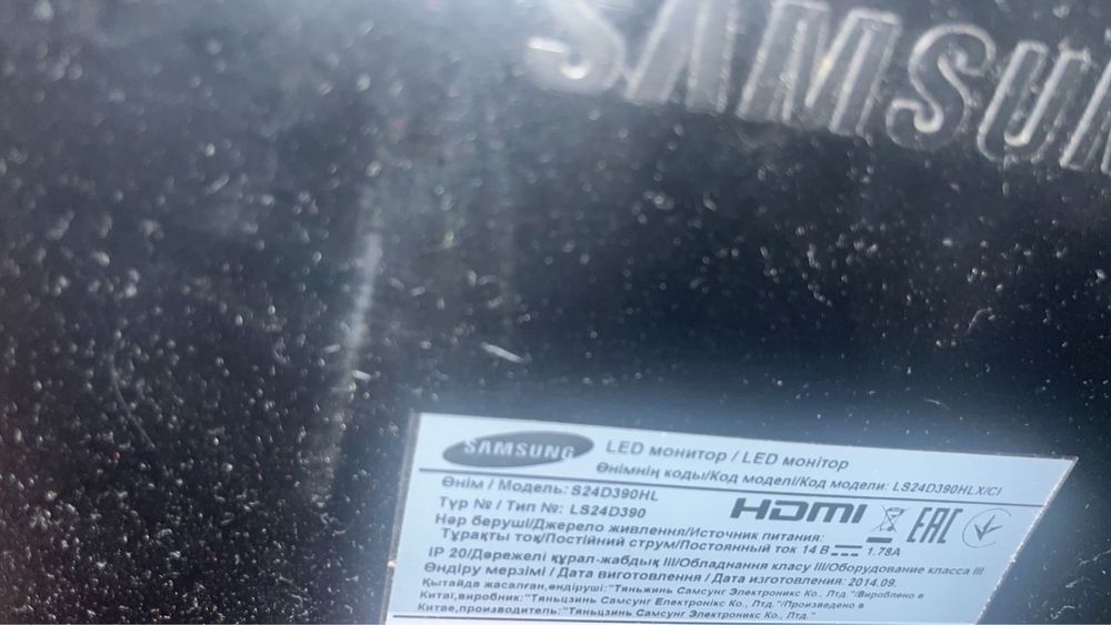 Продается монитор samsung s24d390hl в отличном состоянии