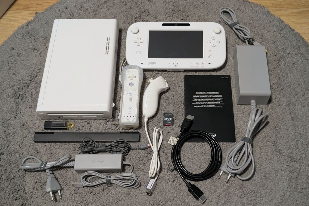 Consola Nintendo Wii U White Full Box+ Wii remote/nunchuk modata 220gb