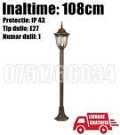 Stalp Iluminat Ornamental Exterior Casa Felinar 108cm LIVRARE GRATUITA