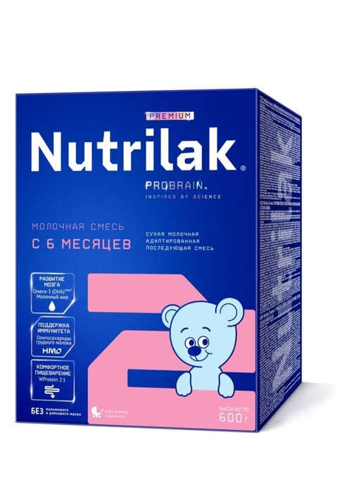 Смесь Nutrilak Nutrilak Premium 2 с 6 месяцев 600 г