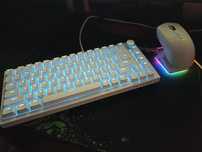 Игровой комплект: клавиатура Ajazz x Nacodex AK820 + мышь Attack Shark