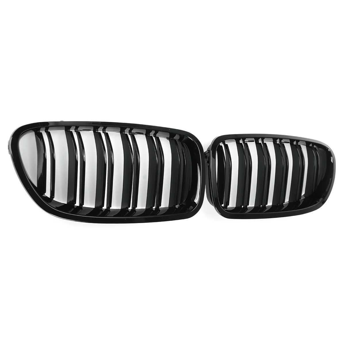 Set Grile Radiator Nari Duble Negru Lucios BMW M Seria 5 F10 F11 F18