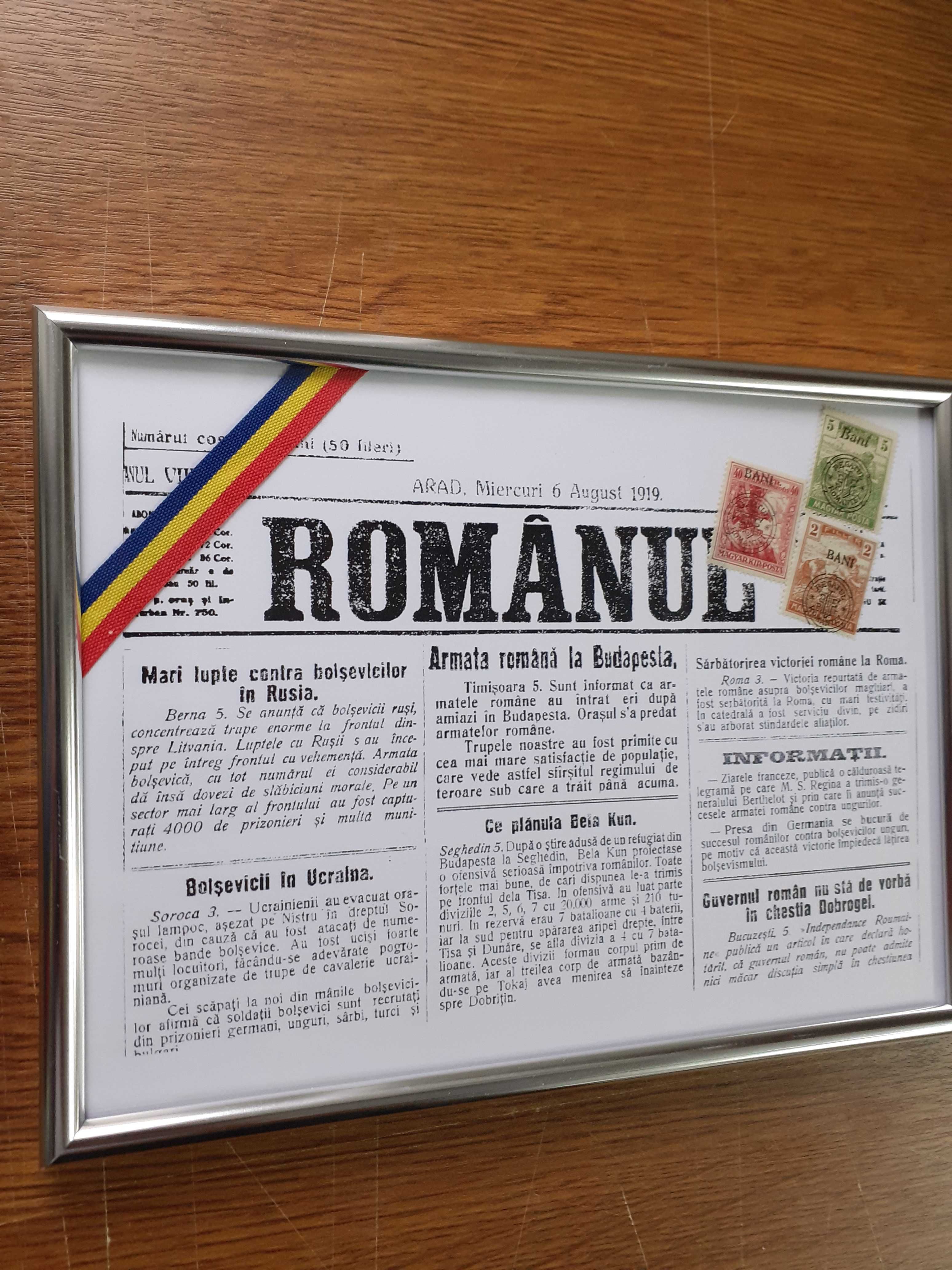 10. Ziarul ROMÂNUL din Arad, în 1919: armata română la Budapesta