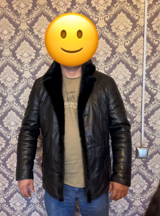 Дубленка кожанная