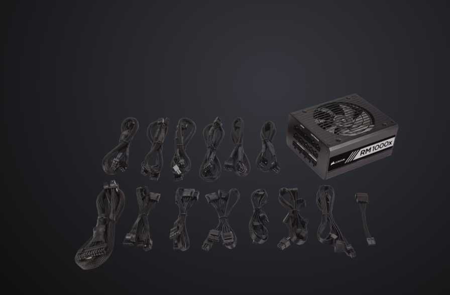 Corsair RMx Series RM1000x 1000W PSU – 80 PLUS Gold, напълно модулен