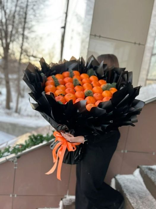 Фруктовый и денежный букет