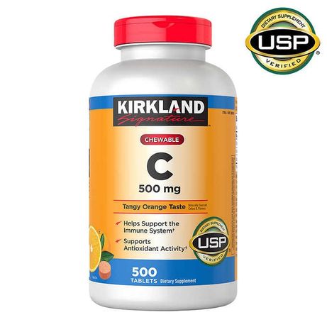 Витамин C 500 мг 500 таб. Kirkland Жевательные витамины из Америки