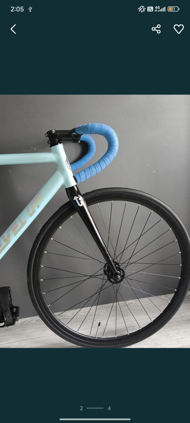 Фикс level up gb001. Трековый велосипед. Fixed gear