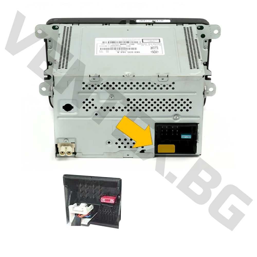 WEFA блутут за Фолксваген RCD310 RCD510 RNS310 RNS510 Bluetooth AUX-IN