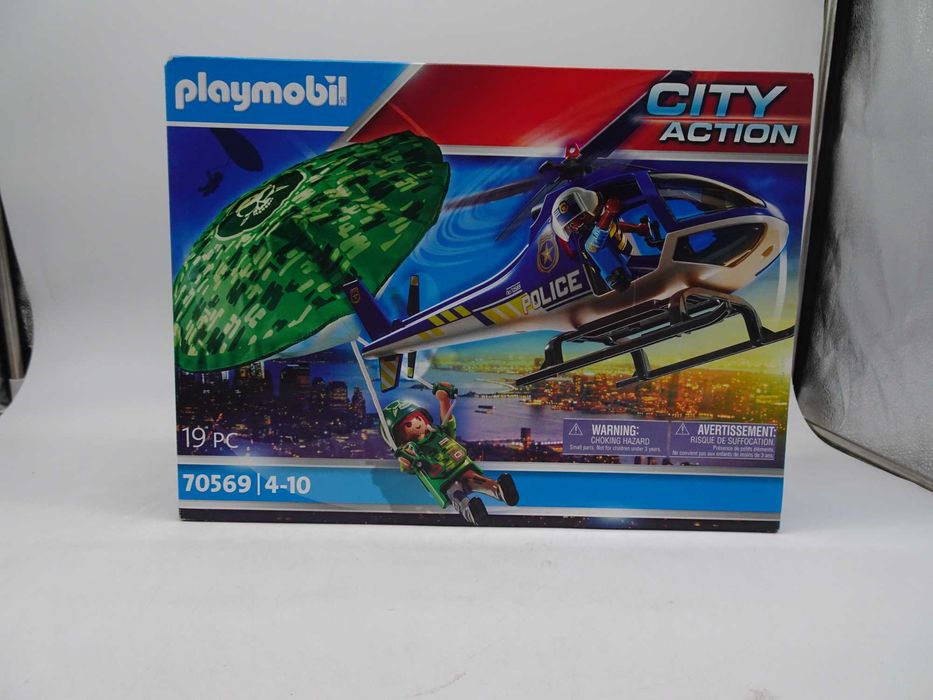 Playmobil City Action, Police - Elicopter de politie si parasutist