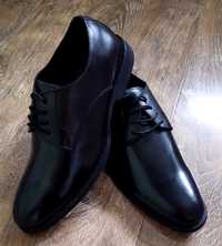 Pantofi piele noi negru
