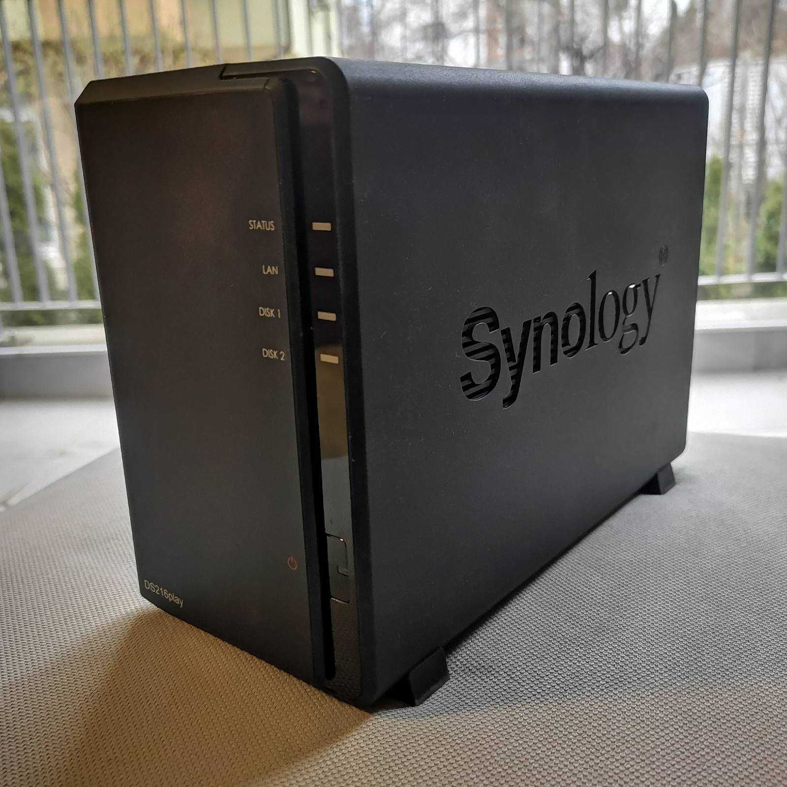 NAS мрежово устройство Synology DS216 Play, 1Gb RAM, 2 bay