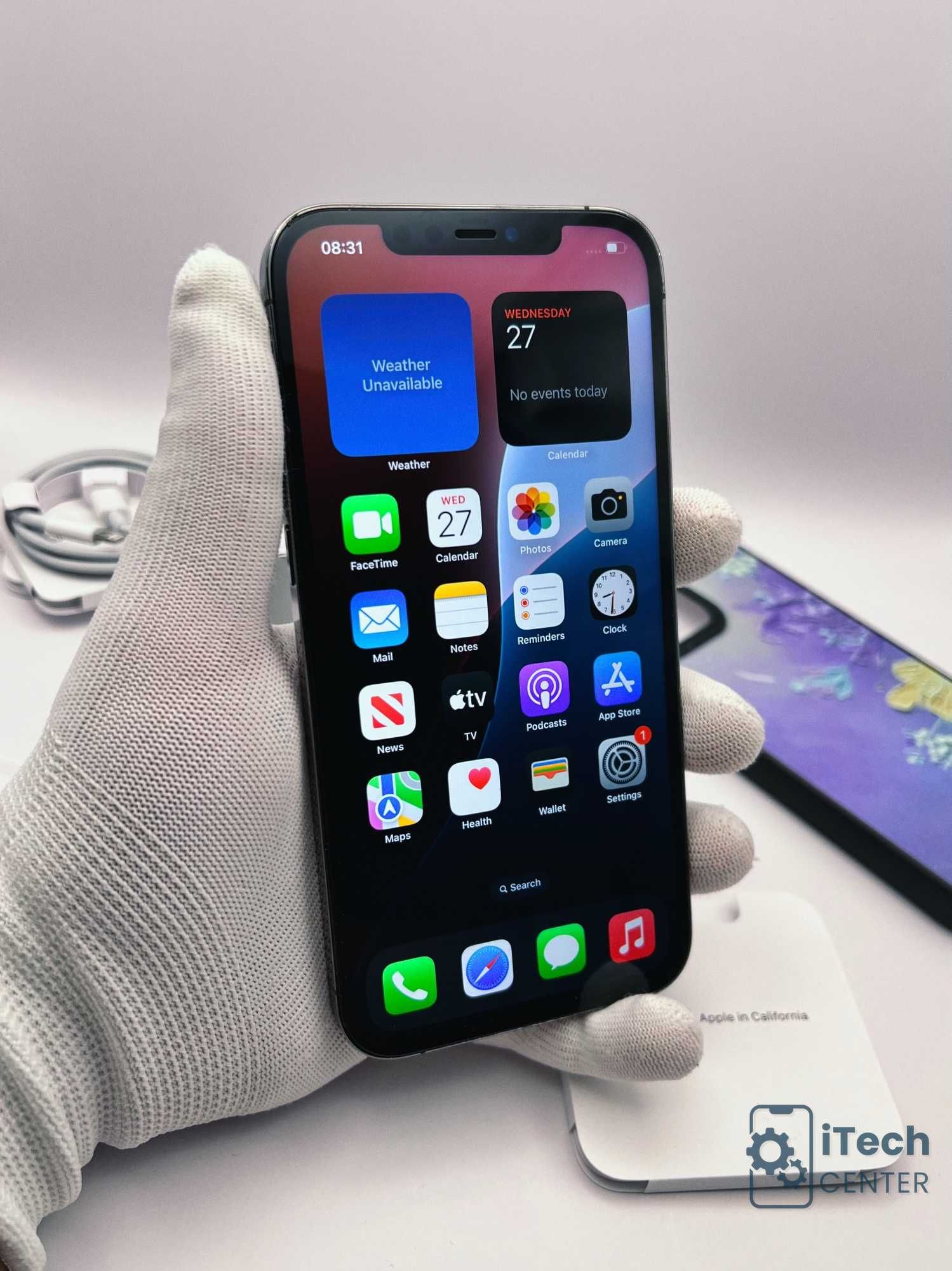 iPhone 12 Pro MAX, 128GB, Gray, 100% батерия, КАТО НОВ, ГАРАНЦИЯ!