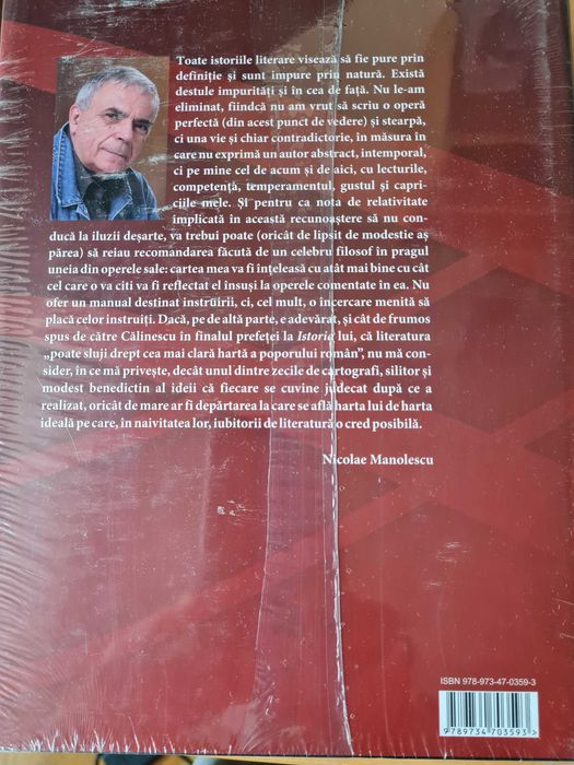 Istoria critica a literaturii romane de Nicolae Manolescu